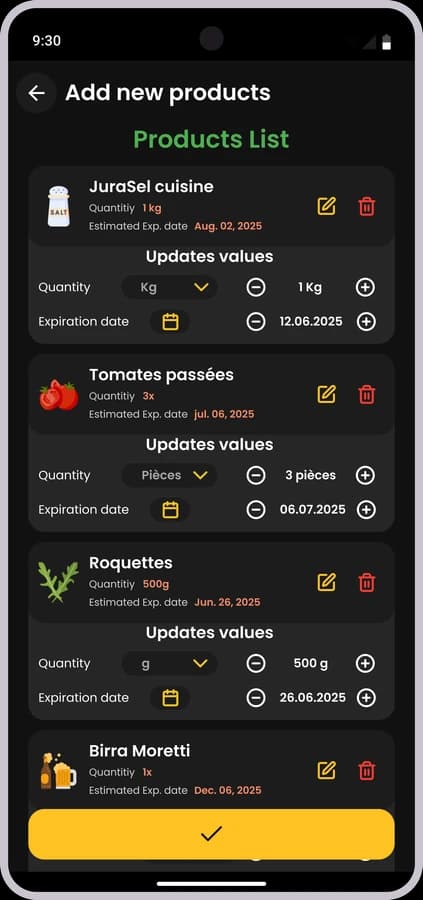 Parsed receipt review design exploration